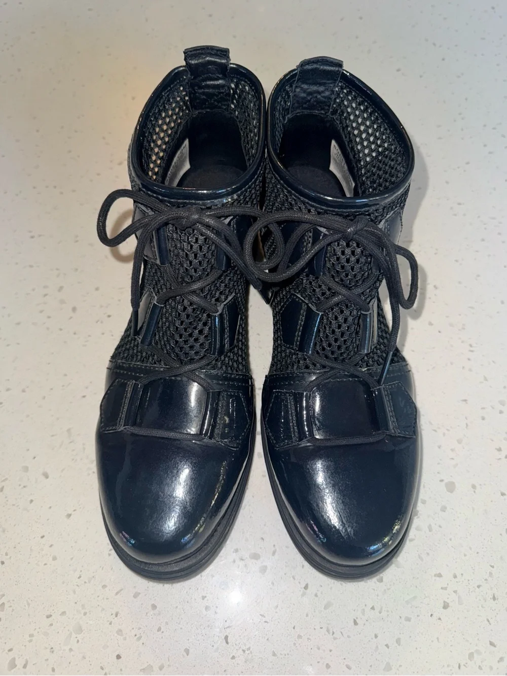 Sorel Men's Black Patent and Mesh Chukka Boots